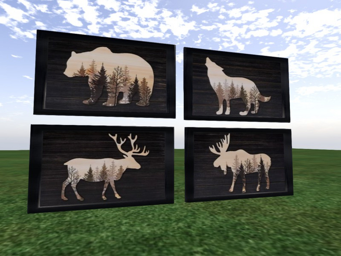 TM Woods Animal Picture Frames