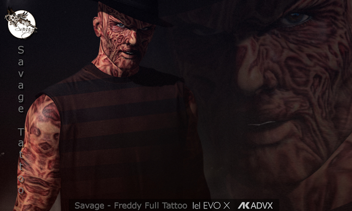 Savage - Freddy Full Tattoo - Add.