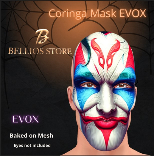 Bellios Store -  Halloween - Coringa Mask EVOX