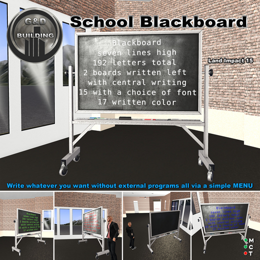 G&D BUILDING School Blackboard