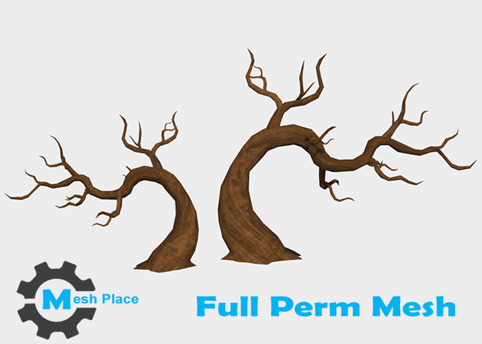 Mesh Place - Halloween Twisted Tree Full Perm Mesh (u