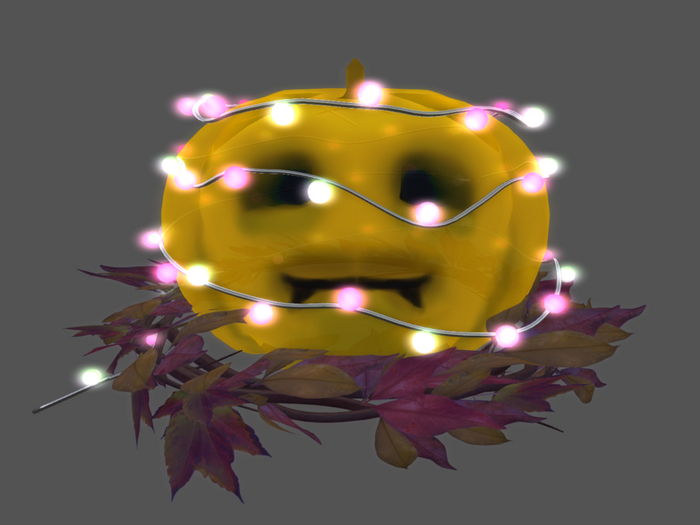 **O::U::T**  PUMPKIN LIGHTS YELLOW  