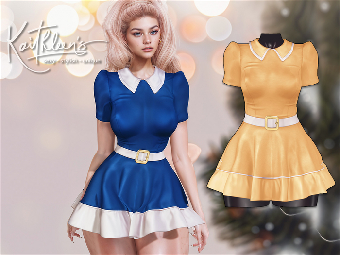 Kaithleen's Carol Sunday School Dress - Yellow