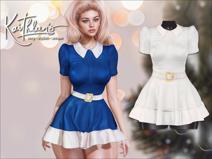 Kaithleen's Carol Sunday School Dress - White