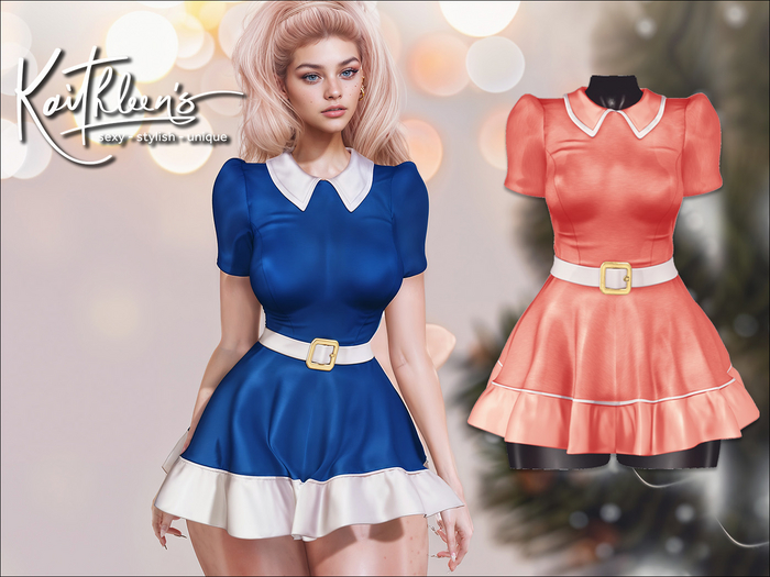 Kaithleen's Carol Sunday School Dress - Sunset