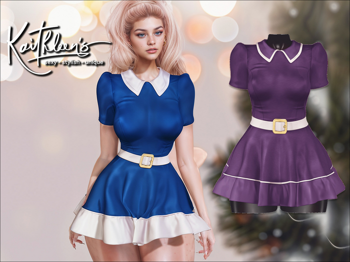 Kaithleen's Carol Sunday School Dress - Purple