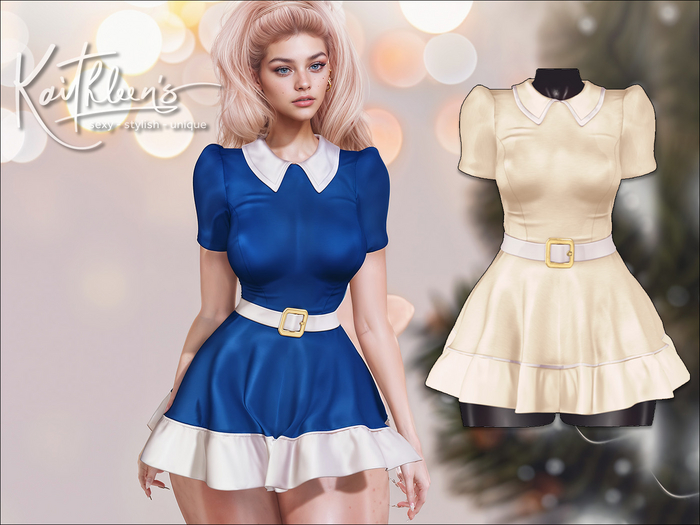 Kaithleen's Carol Sunday School Dress - Cream