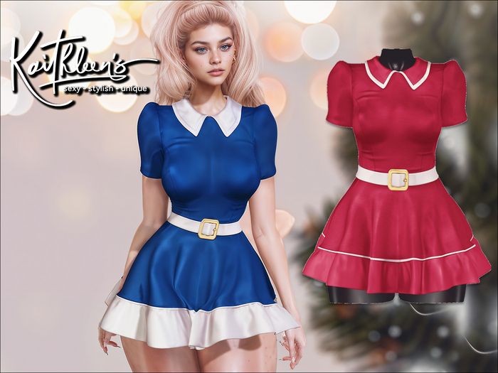 Kaithleen's Carol Sunday School Dress - Cherry