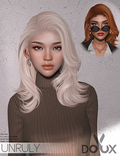 DOUX - Unruly hairstyle [BLOGGER PACK]