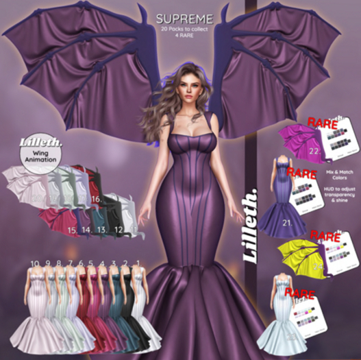 21. Lilleth SUPREME Dress Goth - Reborn RARE