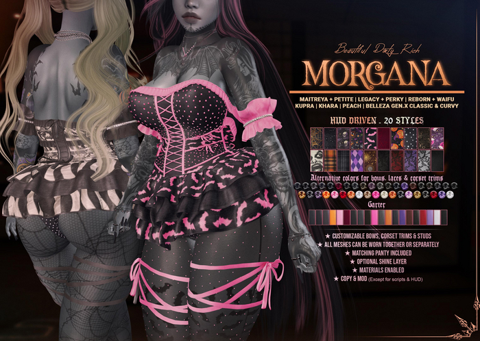 *B.D.R.* Morgana -Dress & Garter-