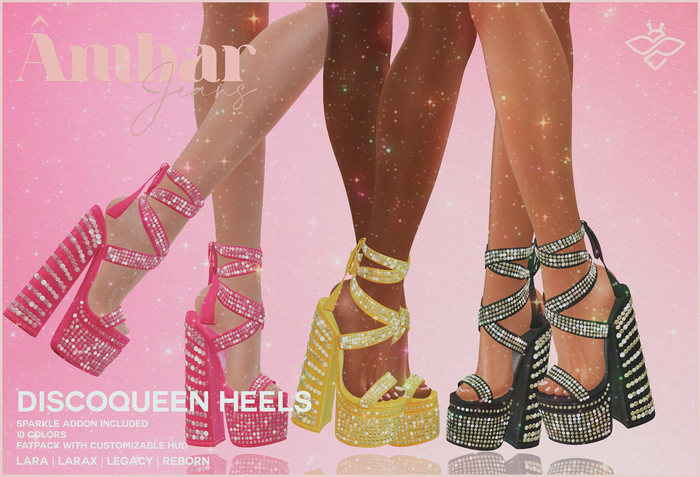 AMBAR JEANS - DISCOQUEEN HEELS - FATPACK (UNPACKER)