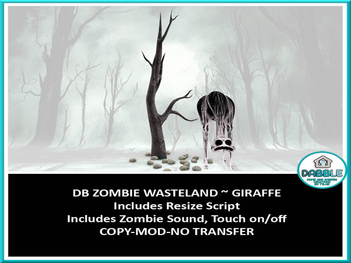 DB ZOMBIE WASTELAND ~ GIRAFFE  add me