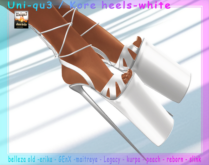 Uni-qu3 / Kore Heels- white  