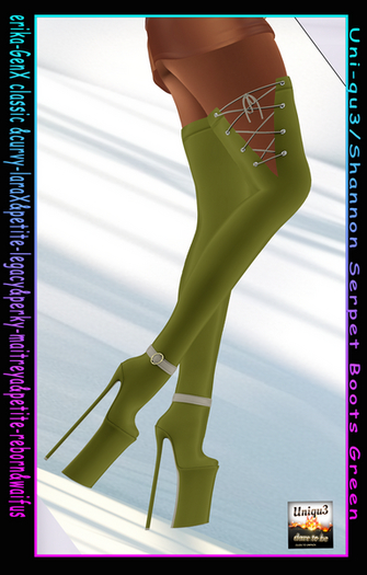 Uni-qu3 / Shannon Serpet - Boots - Green 