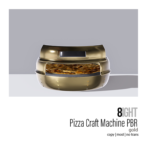 8 Pizza Craft Machine PBR - Gold Dispenser