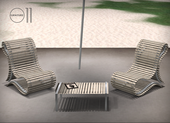 Outdoor set Tesla