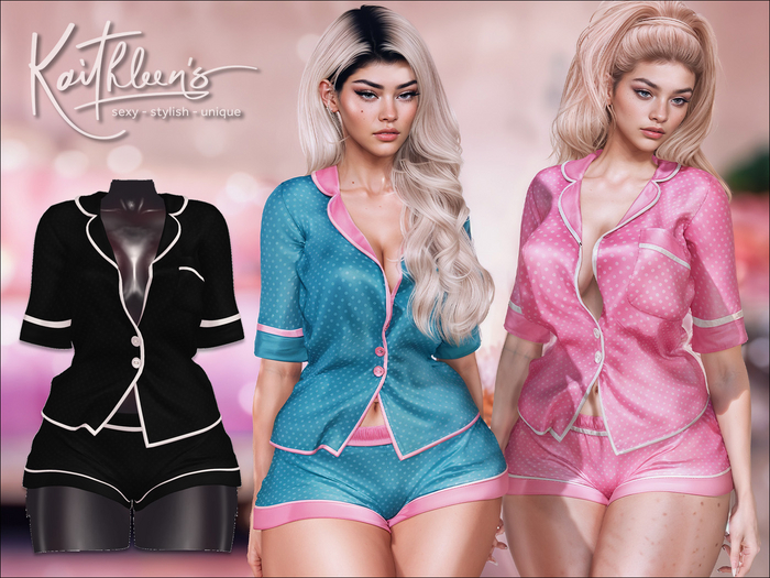 Kaithleen's Cozy Pyjamas - Black