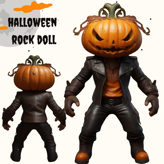 !MB!halloween rock doll full perm