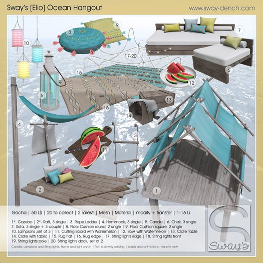 Sway's [Elio] Ocean Hangout . Rug edge