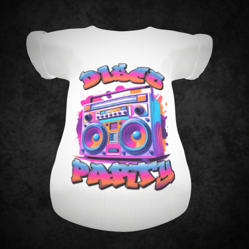 .::KS::.Dinkie-Summer-T-Shirt-disco-party-white