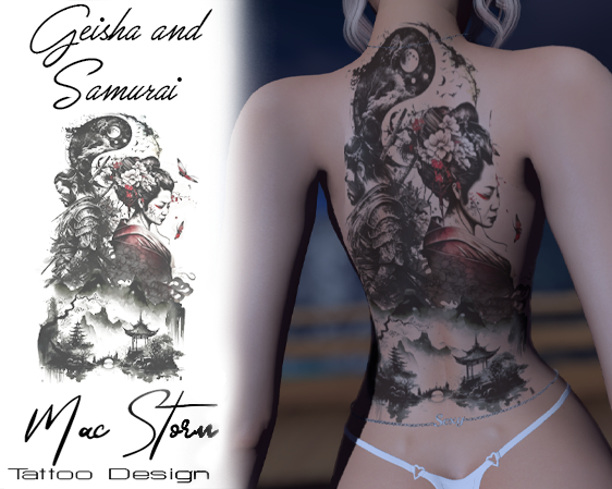 Samurai Geisha Back
