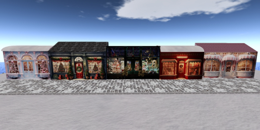 Christmas Shops Backdrop Filler E