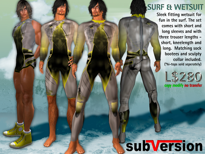 .~subVersion~. SURFSUIT YELLOW ( wetsuit )