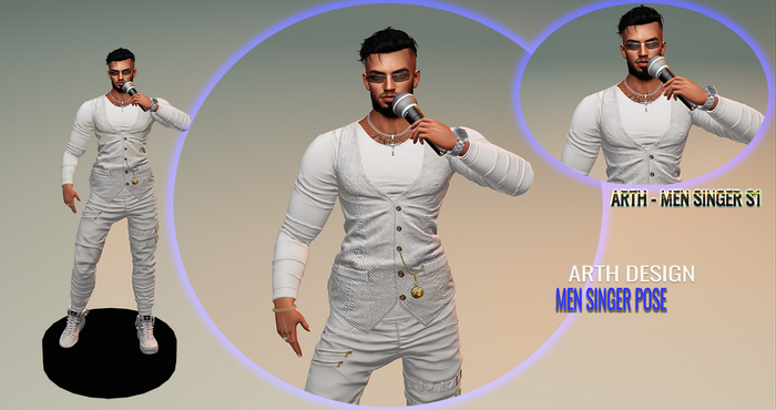 ARTH - MEN SINGER POSE PACK