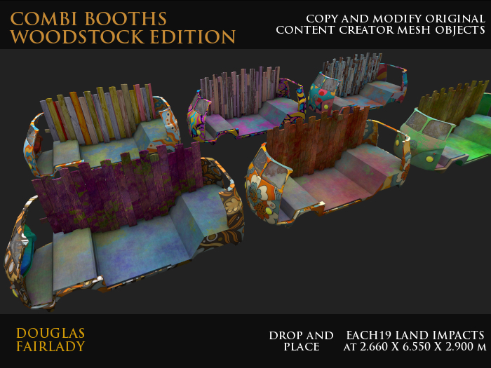 Combi booths Woodstock edition - 19 LI - CopyMod meshes