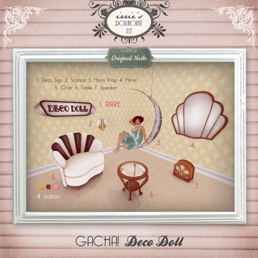 i { DH } Gacha! Deco Doll Sign RARE