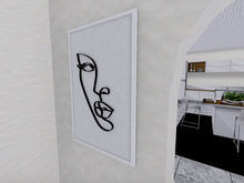 Black Metal Wire Face