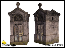 Meshuga Halloween Cemetery Burial Mausoleum FULL PERM MESH  