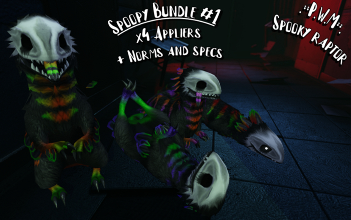 Second Life Marketplace - [ PWM ] BRDMRT Spooky raptor - Spoopy bundle #1