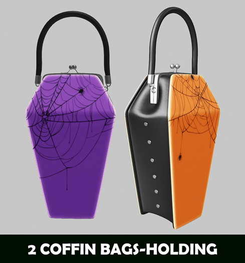 [NF] - COFFIN BAGS - HOLDING - HALLOWEEN BAGS