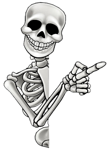 Tams - Wall Decor - Skeleton Point_Right