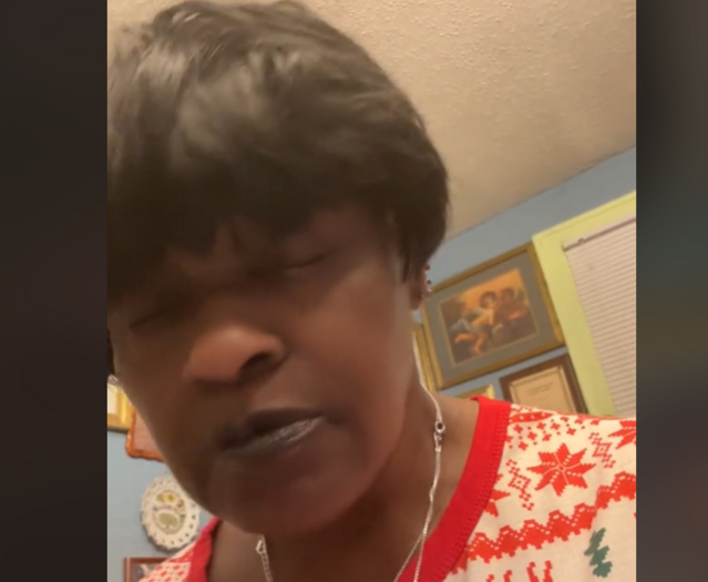GRANDMA NOT MAD GESTURE