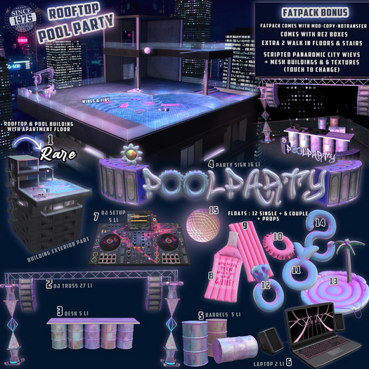 .[Since1975] Rooftop Pool Party - FULL SET