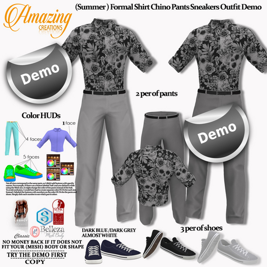 AmAzInG CrEaTiOnS Demo Shirt Chino Pants Sneakers Outfit