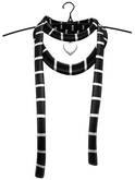 aprelle layla scarf blackstripe