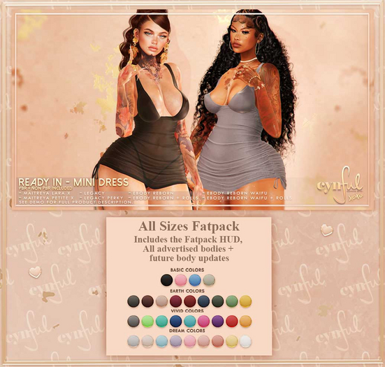 Cynful Ready In - Mini Dress - All Sizes Fatpack