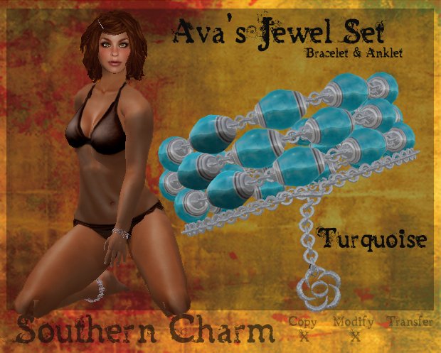 {SC} Avas Jewel Set - Turquoise *Boxed*