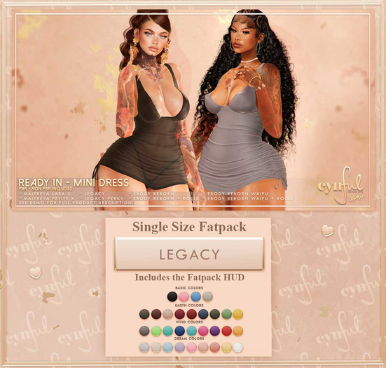 Cynful Ready In - Mini Dress - Legacy (Single Size Fatpack)