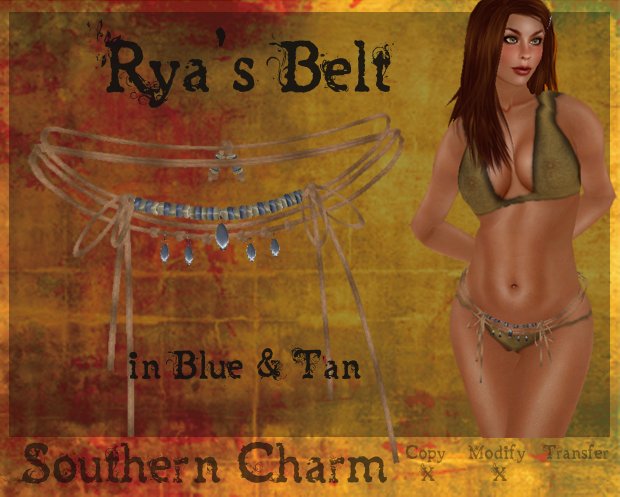 {SC} Ryas Belt in Blue & Tan *Boxed*