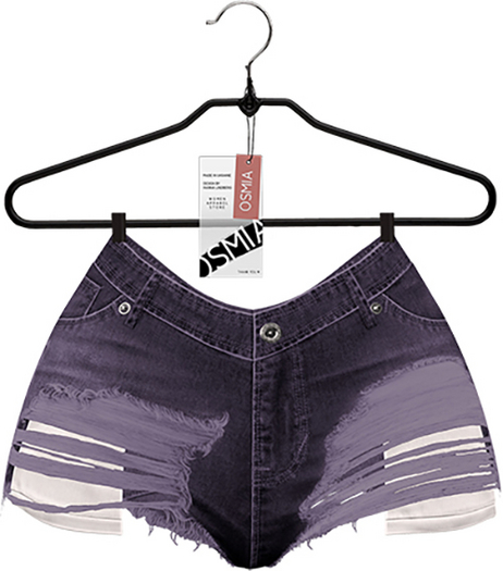 OSMIA - Rachel.Denim Shorts - Currant