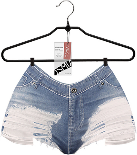 OSMIA - Rachel.Denim Shorts - Light Blue