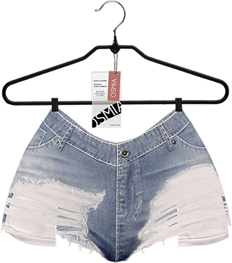 OSMIA - Rachel.Denim Shorts - Washed Light Blue