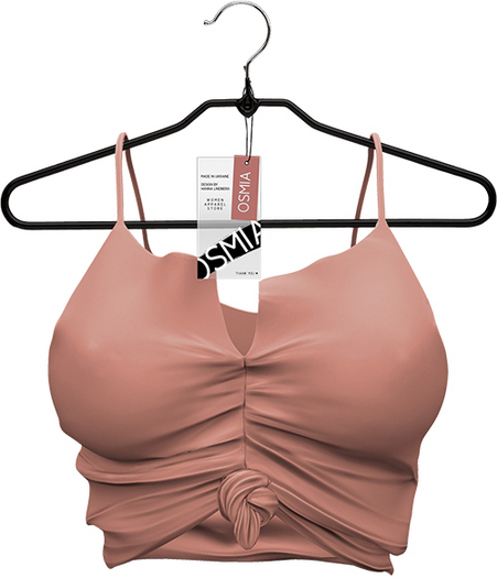 OSMIA - Stella.Cropped Top - Peach