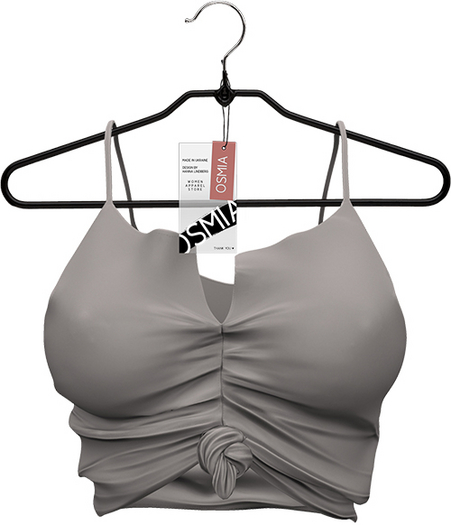 OSMIA - Stella.Cropped Top - Gray