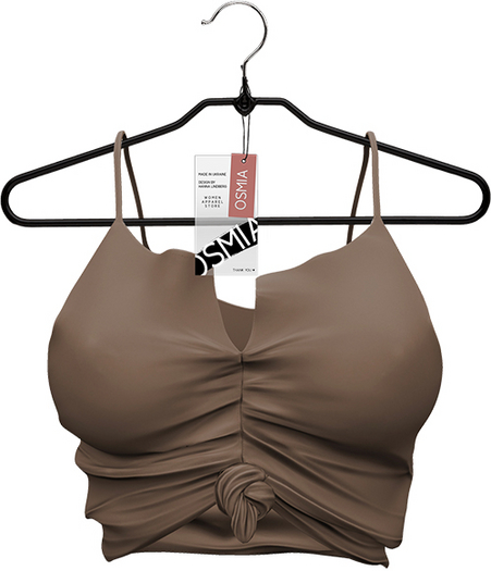 OSMIA - Stella.Cropped Top - Brown